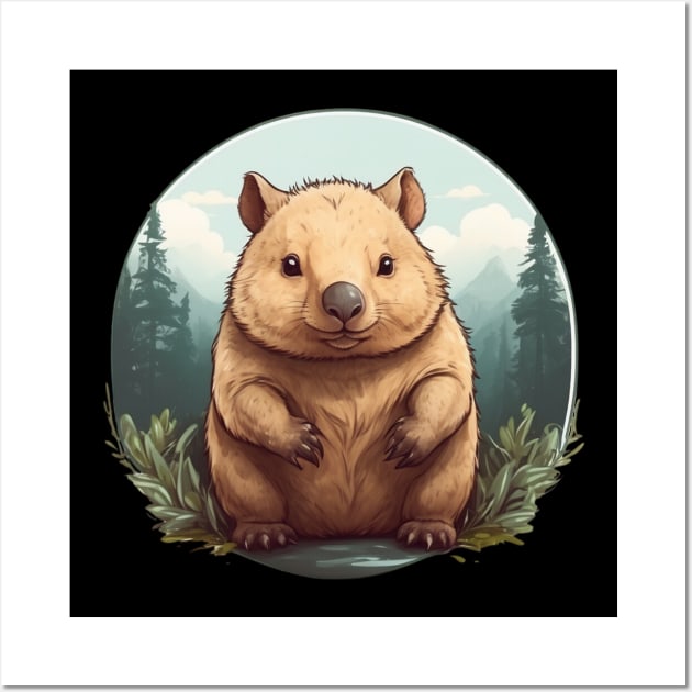 Wombat Wall Art by Trip Tank